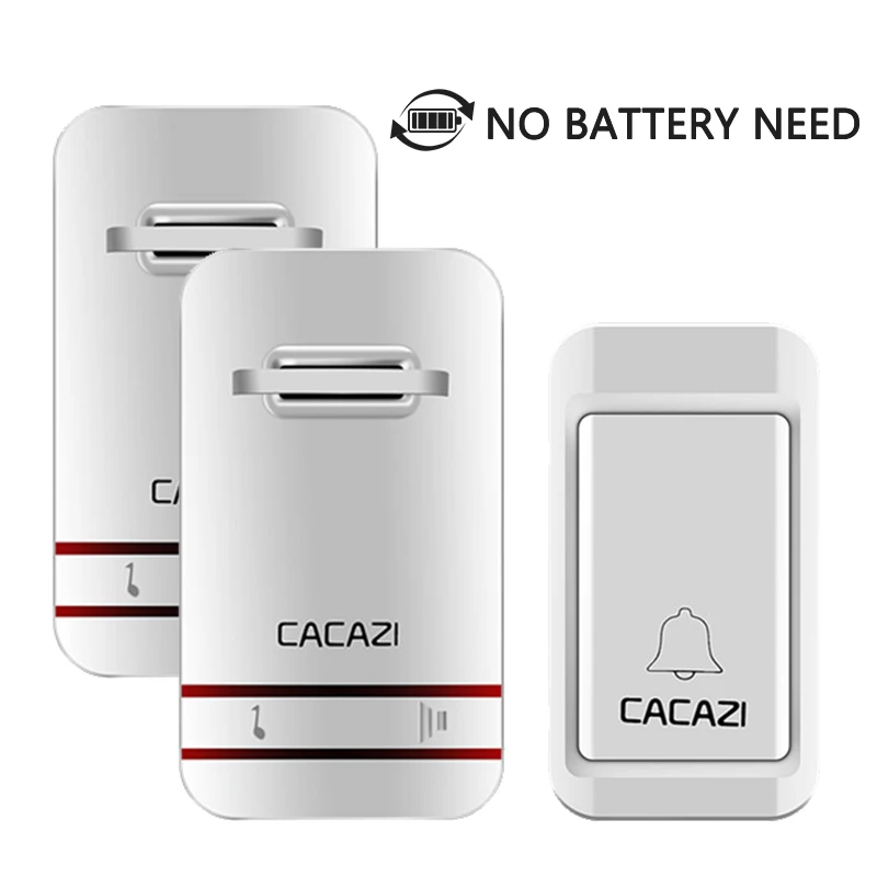 EU/US/UK Plug Wireless Doorbell No Need Battery Led Waterproof Kinetic Electronic LED Door Bell 1 Doorbells Button + 2 Receivers
EU/US/UK Plug Wireless Doorbell No Need Battery Led Waterproof Kinetic Electronic LED Door Bell 1 Doorbells Button + 2 Receivers