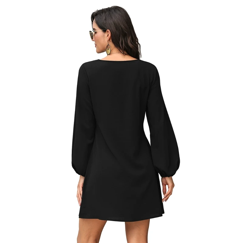 Women Long Sleeve Knee Length Dress Party Sundress Casual Tie Waist Dress Autumn Summer Female Slim Fit Pullover BX0A
Women Long Sleeve Knee Length Dress Party Sundress Casual Tie Waist Dress Autumn Summer Female Slim Fit Pullover BX0A