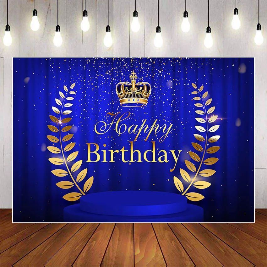 Mehofond Photography Background Blue and Gold Happy Birthday Little Prince Crown Royal Boy Baby Shower Backdrop Photo Studio
Mehofond Photography Background Blue and Gold Happy Birthday Little Prince Crown Royal Boy Baby Shower Backdrop Photo Studio