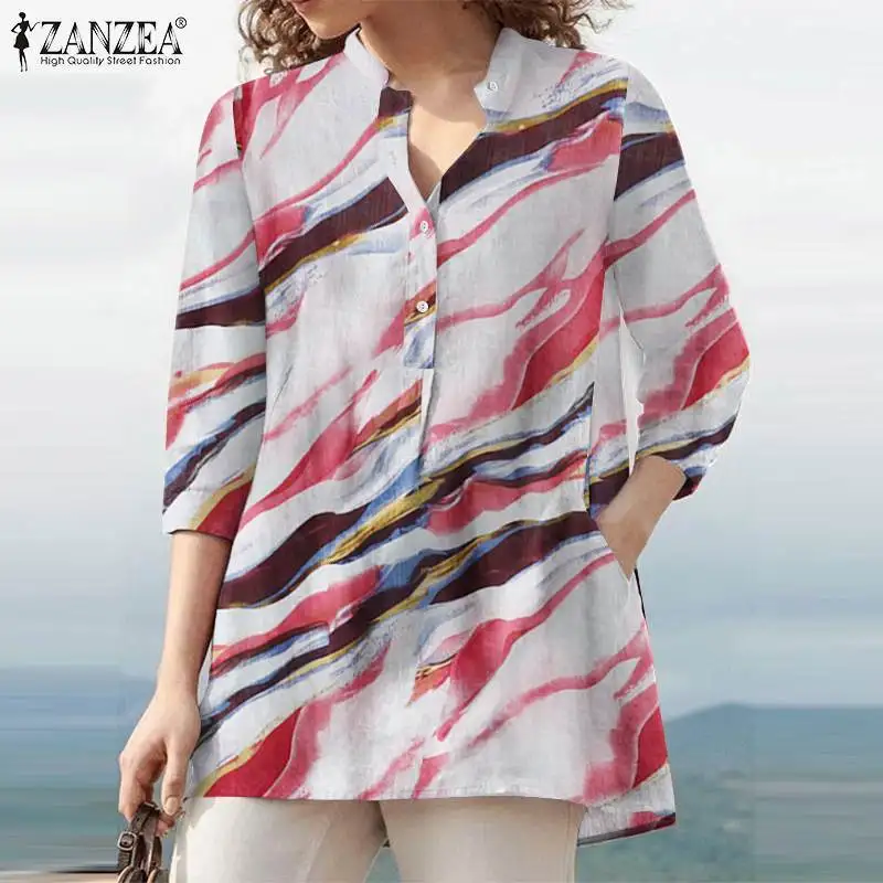 ZANZEA Women Blouse Vintage Autumn Floral Printed Tops 2022 3/4 Sleeve Casual Party Blusas Tunic Chemise Holiday Shirt Female
ZANZEA Women Blouse Vintage Autumn Floral Printed Tops 2022 3/4 Sleeve Casual Party Blusas Tunic Chemise Holiday Shirt Female