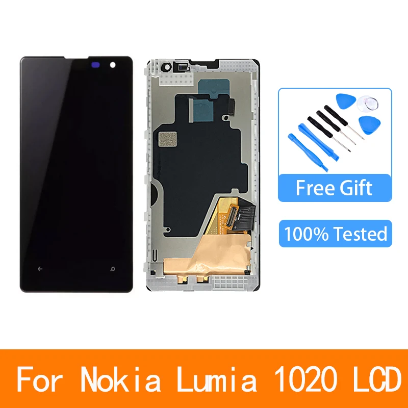 Оригинальный ЖК-дисплей для Nokia Lumia 1020 с сенсорным экраном и дигитайзером в сборе с рамкой 
Оригинальный ЖК-дисплей для Nokia Lumia 1020 с сенсорным экраном и дигитайзером в сборе с рамкой