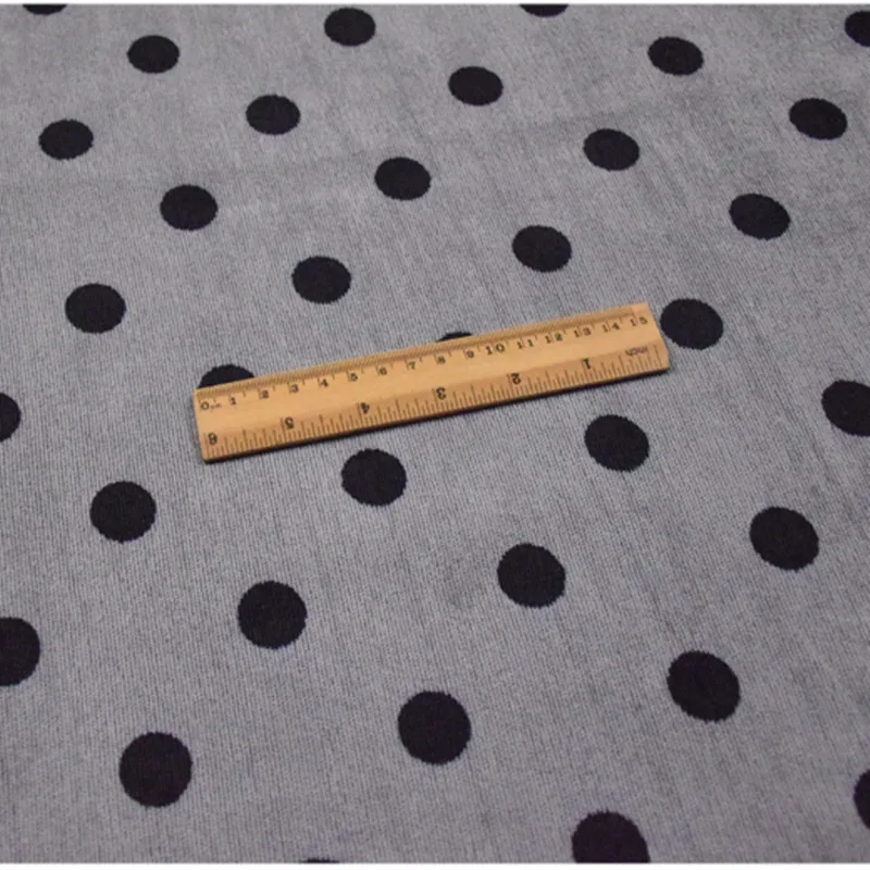 Half meter diameter 2cm black round dot print cotton corduroy fabric for garment dress overcoat trousers material T727
Half meter diameter 2cm black round dot print cotton corduroy fabric for garment dress overcoat trousers material T727