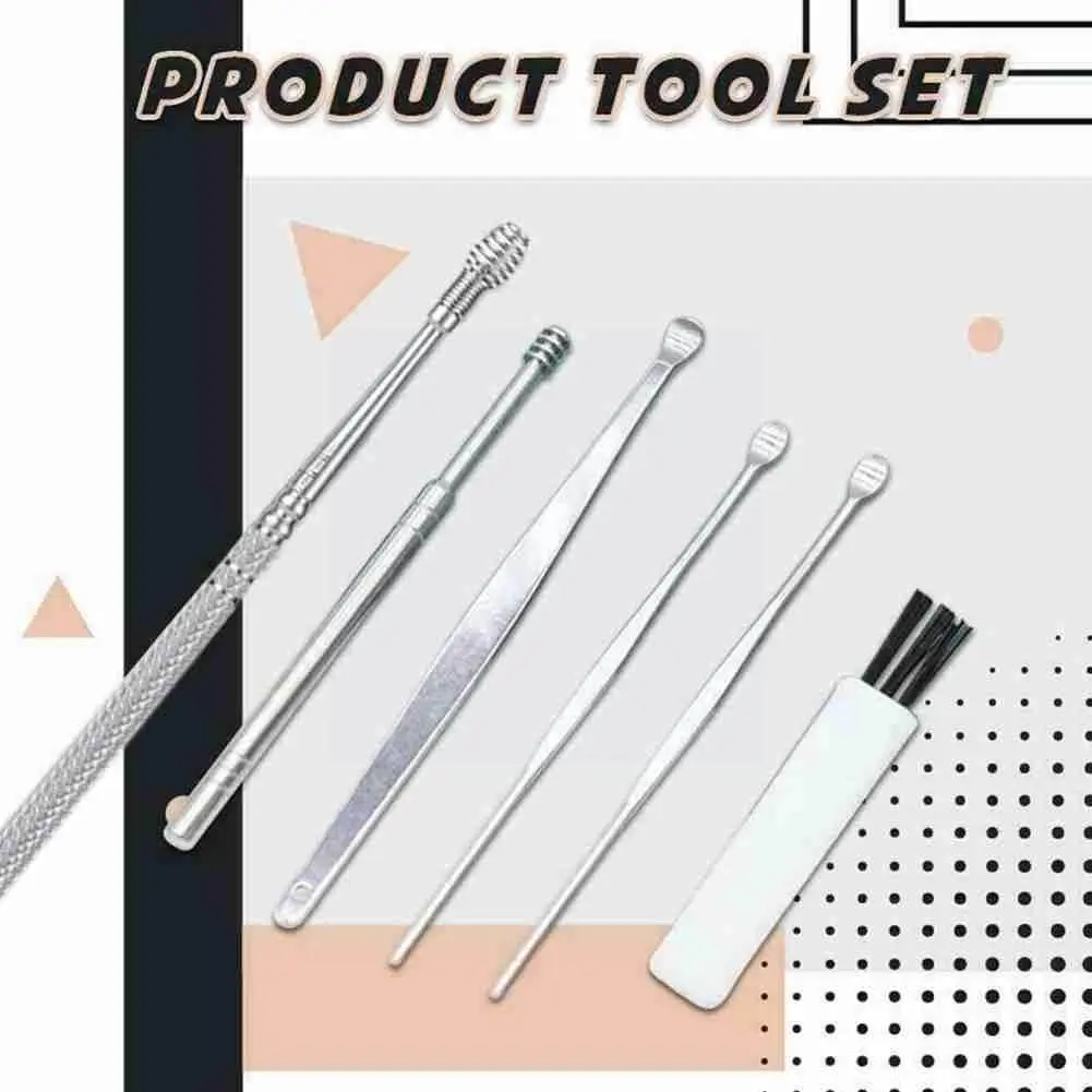 6pcs Ear Cleaner Set Earpick Ear Wax Remover Ear Spoon Earpick Ear Earwax Cleaning Easy Ear Removal Cleaner Curette U7C3
6pcs Ear Cleaner Set Earpick Ear Wax Remover Ear Spoon Earpick Ear Earwax Cleaning Easy Ear Removal Cleaner Curette U7C3