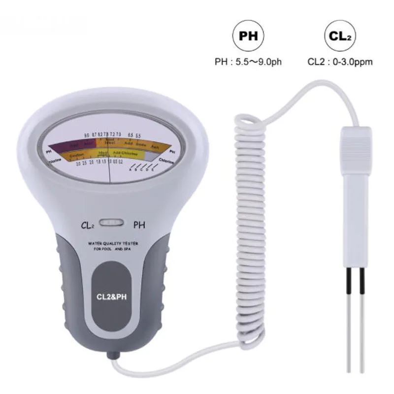 Portable PC-102 Swimming Pool Water Quality Tester Hot Spring Pool Aquarium PH Meter Level Residual Chlorine Detector PC102
Portable PC-102 Swimming Pool Water Quality Tester Hot Spring Pool Aquarium PH Meter Level Residual Chlorine Detector PC102
