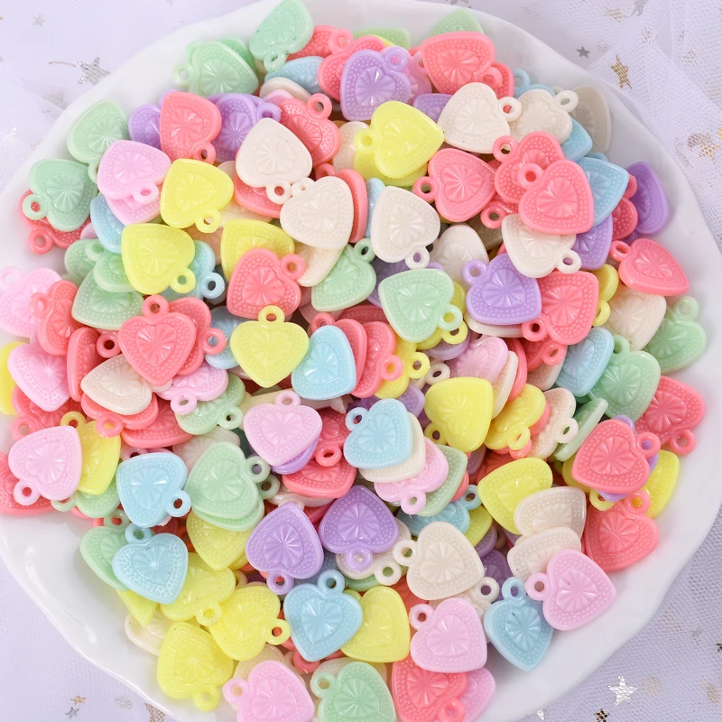 50Pcs/Lot Candy Color Heart Acrylic Beads Charm Small Pendants For DIY Jewelry Making Bracelet Necklace Accessories Supplies
50Pcs/Lot Candy Color Heart Acrylic Beads Charm Small Pendants For DIY Jewelry Making Bracelet Necklace Accessories Supplies