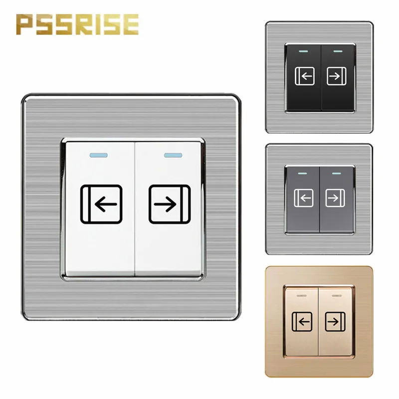 Electric door 2 open automatic door reset switch wall switch button switch light switch luxury stainless steel panel socket
Electric door 2 open automatic door reset switch wall switch button switch light switch luxury stainless steel panel socket