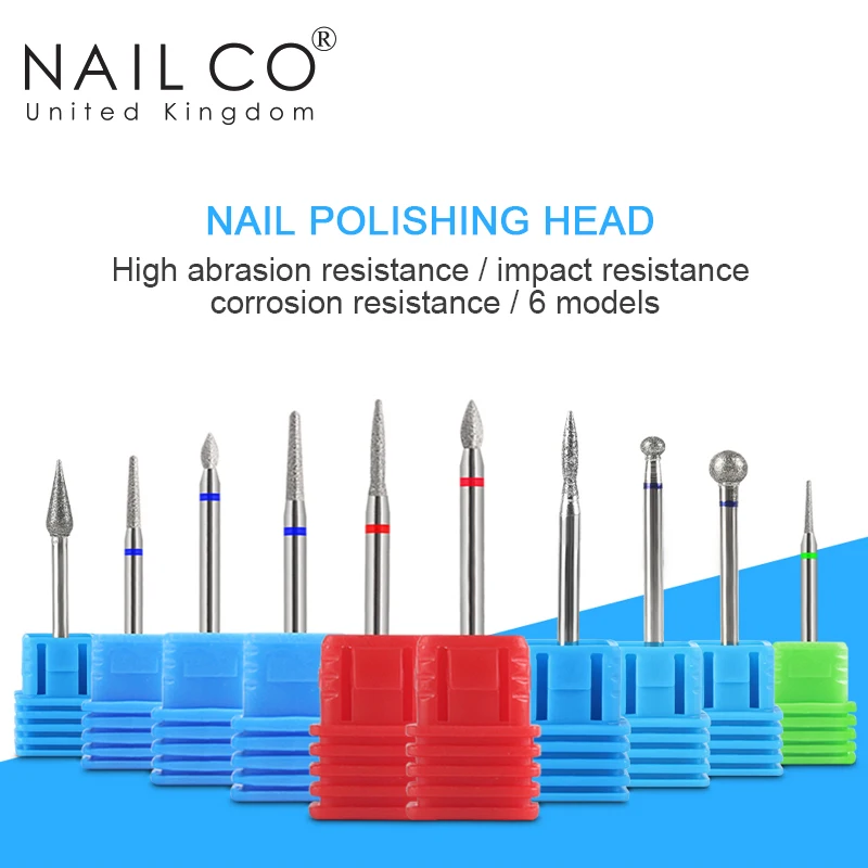 NAILCO маникюрный резак инструменты для ремонта ногтей алмазная фреза сверла