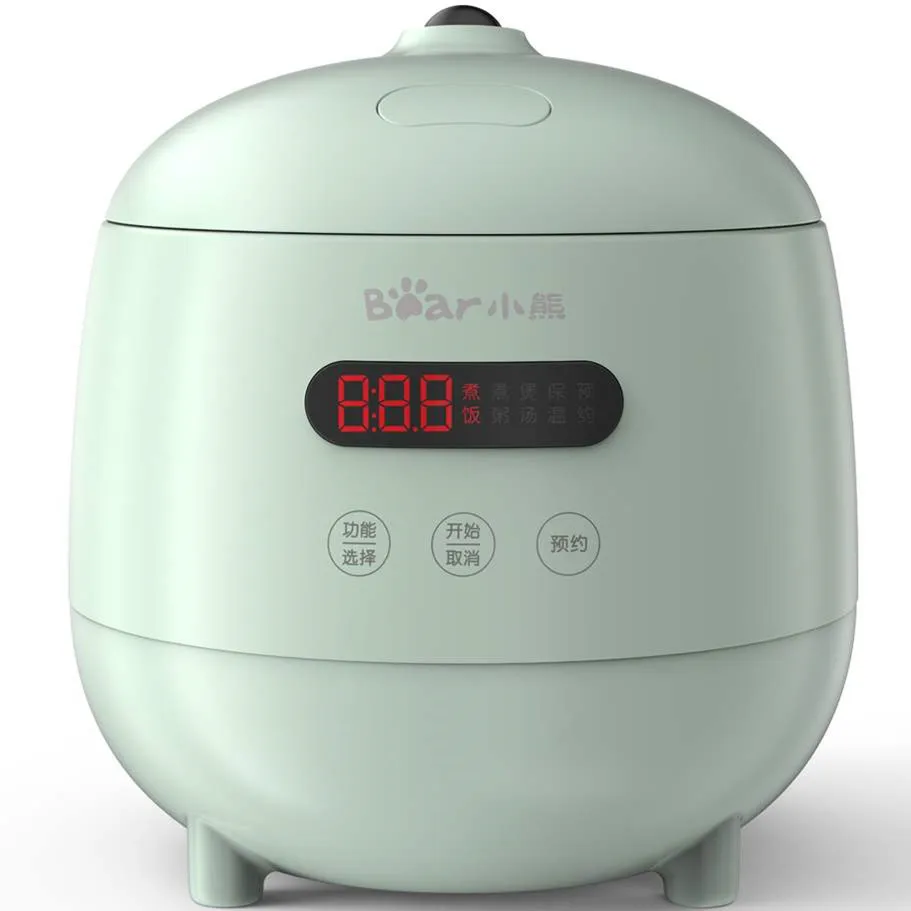 

220V 1.2L Electric Rice Cooker Automatic Multi Cooker 300W Mini Portable Cooking Pot With Reservation EU/AU/UK/US Plug