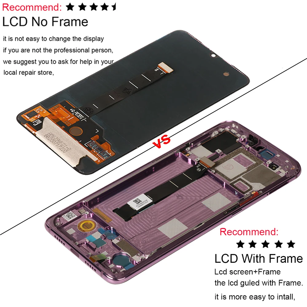 Original 6.39'' Display Replacement For Xiaomi 9 M1902FG AMOLED LCD Touch Screen Digitizer Assembly XIAOMI 9 Display Screen
Original 6.39'' Display Replacement For Xiaomi 9 M1902FG AMOLED LCD Touch Screen Digitizer Assembly XIAOMI 9 Display Screen