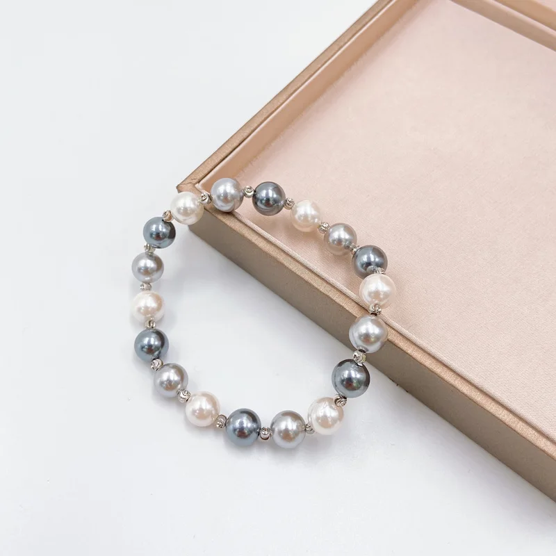 Lanyika Fashion Jewelry Set Gray White Multilayer Shell Pearl Necklace with Bracelet for Women Wedding Anniversary Best Gifts
Lanyika Fashion Jewelry Set Gray White Multilayer Shell Pearl Necklace with Bracelet for Women Wedding Anniversary Best Gifts