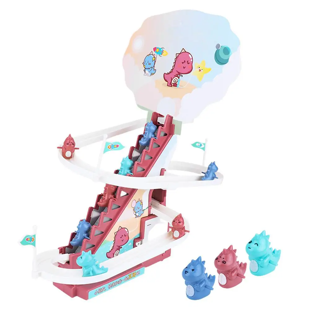 Electric Dinosaur Stairs Climbing Toys Sound And Light Rotating Slide Children's Electric Dinosaur Climbing Stairs Toy Assemb
Electric Dinosaur Stairs Climbing Toys Sound And Light Rotating Slide Children's Electric Dinosaur Climbing Stairs Toy Assemb