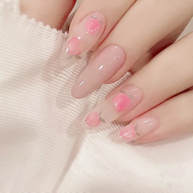 24pcs Peach Pink Wear Long Paragraph Fashion Manicure Patch False Nails Save Time Wearable Nail Patch CIN6 899
24pcs Peach Pink Wear Long Paragraph Fashion Manicure Patch False Nails Save Time Wearable Nail Patch CIN6 899