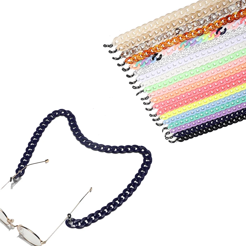 Eyewear Cord Holder Women Korean Candy Color Glasses Chains Plastic All-Match Chains On Glasses Lanyards Face Mask Chain Unisex
Eyewear Cord Holder Women Korean Candy Color Glasses Chains Plastic All-Match Chains On Glasses Lanyards Face Mask Chain Unisex