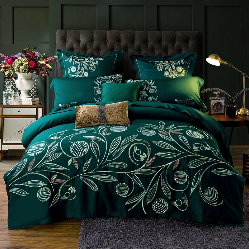 Chic Flowers Leaves Embroidery Cotton Bohemia Solid Color Bedding Set Duvet/Quilt Cover Bed Sheet Pillowcases Queen King Size
Chic Flowers Leaves Embroidery Cotton Bohemia Solid Color Bedding Set Duvet/Quilt Cover Bed Sheet Pillowcases Queen King Size