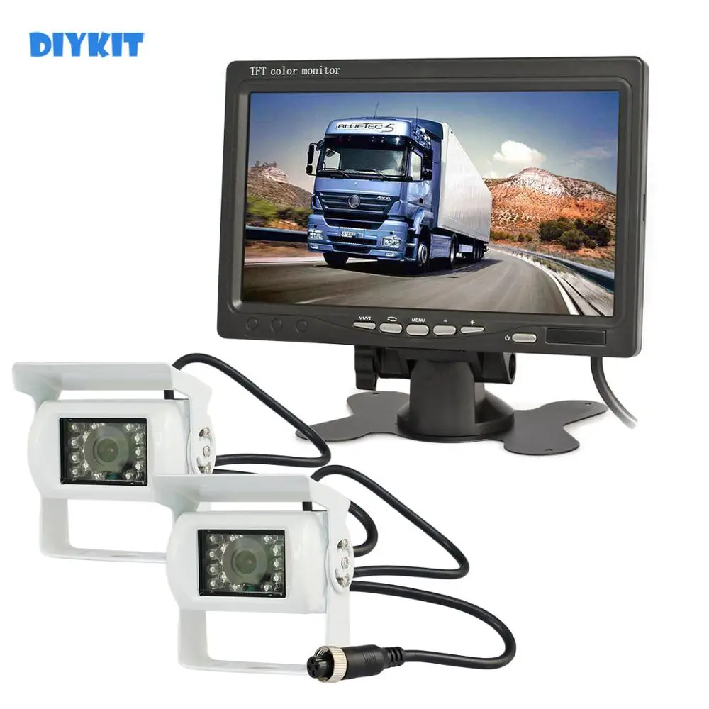 Автомобильный монитор DIYKIT, ЖК-дисплей TFT 7 дюймов, 12 В-24 В, 2x4pin, инфракрасная камера ночного видения, система заднего вида для автобуса, лодки, ...
Автомобильный монитор DIYKIT, ЖК-дисплей TFT 7 дюймов, 12 В-24 В, 2x4pin, инфракрасная камера ночного видения, система заднего вида для автобуса, лодки, ...