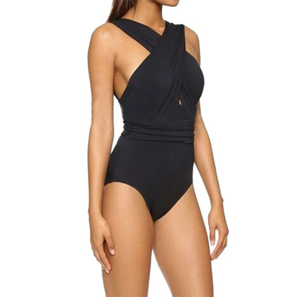 2021 Sexy Female Swimsuit Vintage One Piece Push Up Bodysuits Sleeveless Solid Black Swimwear Women Monokini Padded Bathing Suit
2021 Sexy Female Swimsuit Vintage One Piece Push Up Bodysuits Sleeveless Solid Black Swimwear Women Monokini Padded Bathing Suit