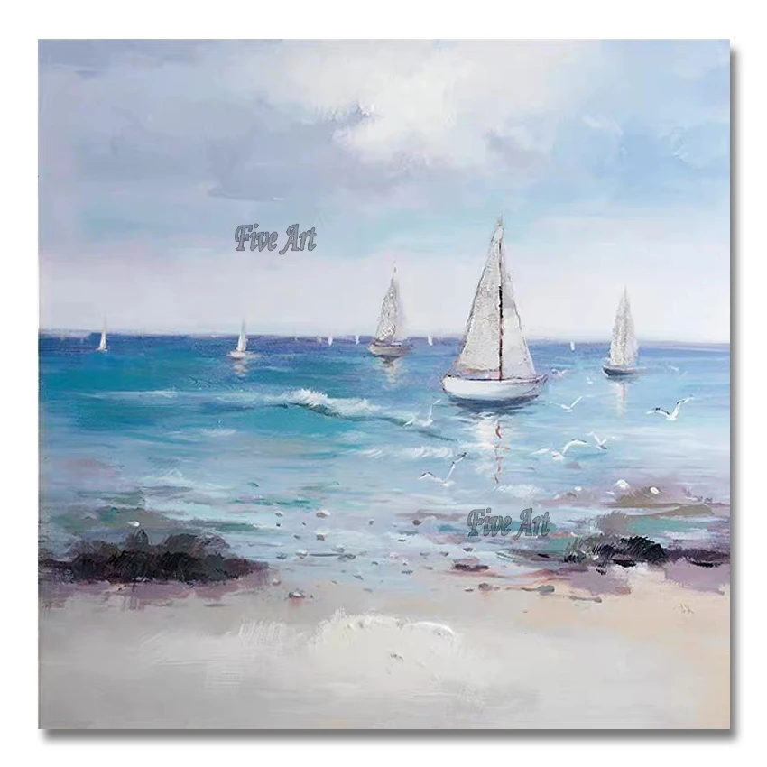 100% Hand-painted Sailing Boat Oil Painting Art New Free Shipping Canvas Art Modern Home Decor Unframed Wall Hangings Paintings
100% Hand-painted Sailing Boat Oil Painting Art New Free Shipping Canvas Art Modern Home Decor Unframed Wall Hangings Paintings