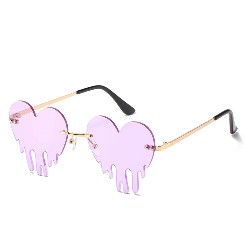 2020 New Fashion Sunglasses Heart Tears Shape Rimless Women Sunglasses Unique Vintage Eyewear Accessories UV400
2020 New Fashion Sunglasses Heart Tears Shape Rimless Women Sunglasses Unique Vintage Eyewear Accessories UV400