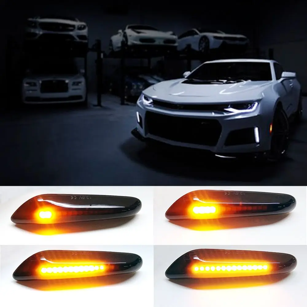 1Pair Car LED Lights Dynamic Side Marker Turn Signal Light Sequential Blinker Li2 pht for BMW E90 E91 E92 E93 E60 E87 E82 E46
1Pair Car LED Lights Dynamic Side Marker Turn Signal Light Sequential Blinker Li2 pht for BMW E90 E91 E92 E93 E60 E87 E82 E46