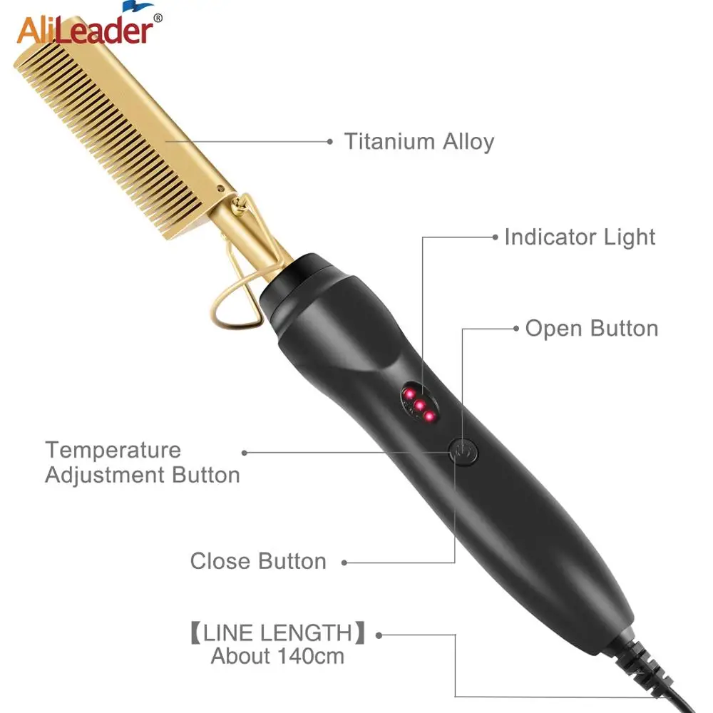 Alileader Wholesale Hot Comb Wet And Dry Hair Straightening Brush Hot Heating Comb Multifunctional Hair Comb Curling Iron Hair
Alileader Wholesale Hot Comb Wet And Dry Hair Straightening Brush Hot Heating Comb Multifunctional Hair Comb Curling Iron Hair