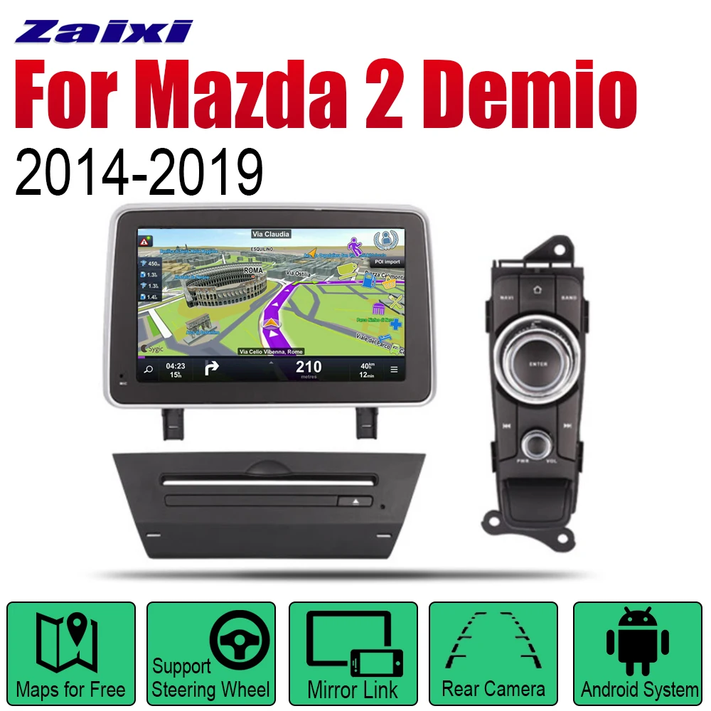 Автомобильный мультимедийный DVD-плеер для Mazda 2 Demio 2014 ~ 2019 головное устройство
