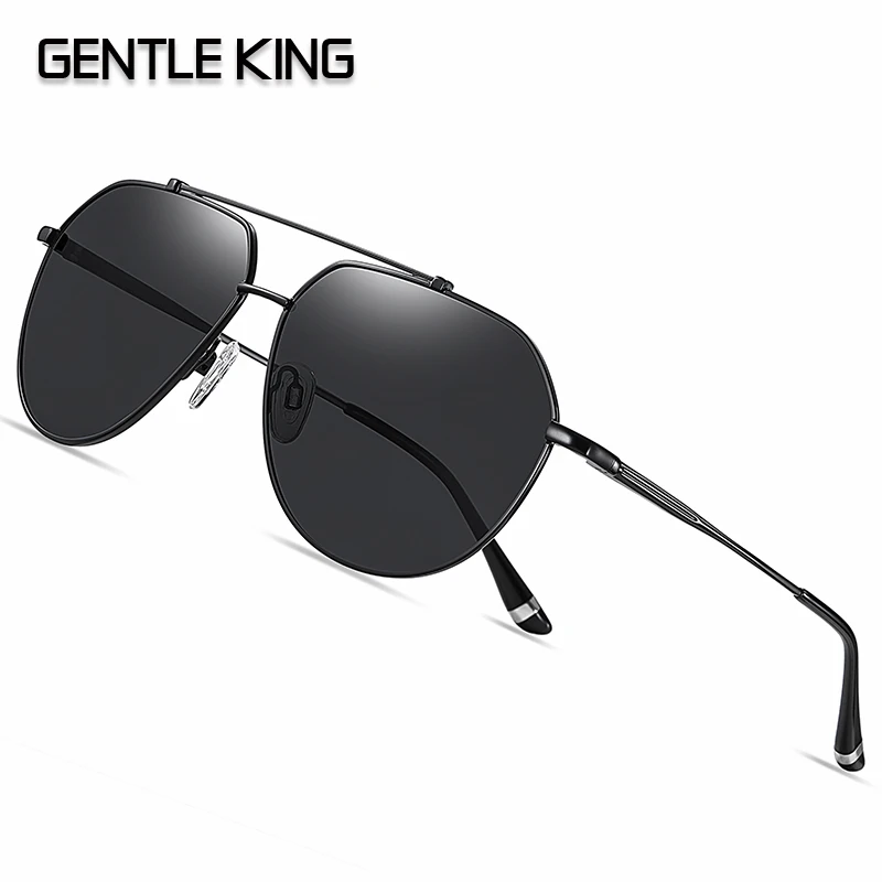 

GENTLE KING Polarized Sunglasses Men Women Driver Shades Male Vintage Sun Glasses Men Spuare Mirror Summer UV400 Oculos