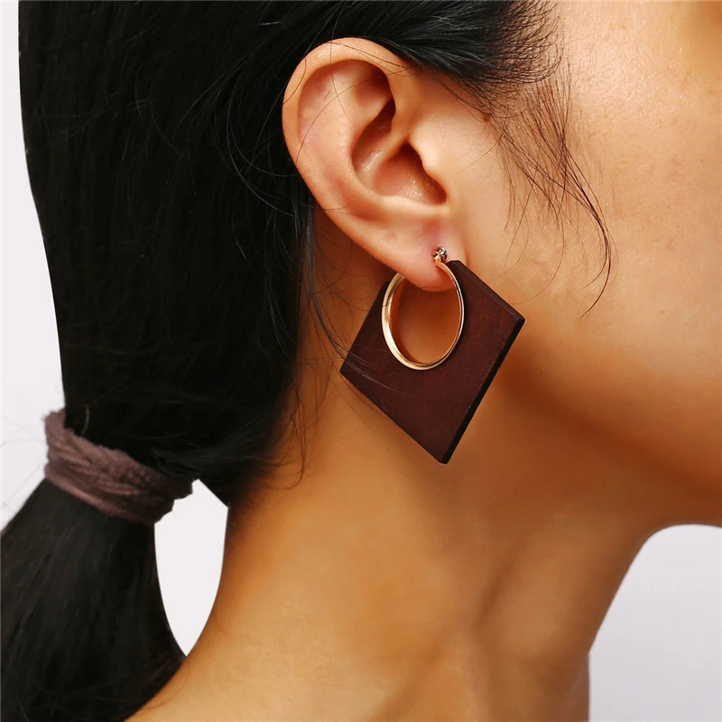 LIMARIO New Square Geometric Dangle Earrings Wooden Earrings Fashion Handmade Large African Wooden Earrings for Women Jewelry
LIMARIO New Square Geometric Dangle Earrings Wooden Earrings Fashion Handmade Large African Wooden Earrings for Women Jewelry