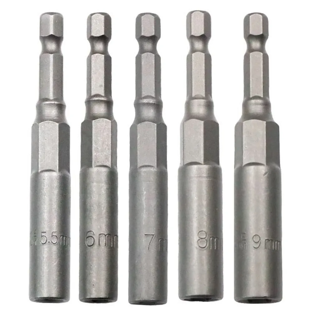 5pcs Chrome Vanadium Steel Socket Adapter Hex Shank To 1/4" Extension Drill Bits Bar Hex Bit Set Power Tools
5pcs Chrome Vanadium Steel Socket Adapter Hex Shank To 1/4" Extension Drill Bits Bar Hex Bit Set Power Tools
