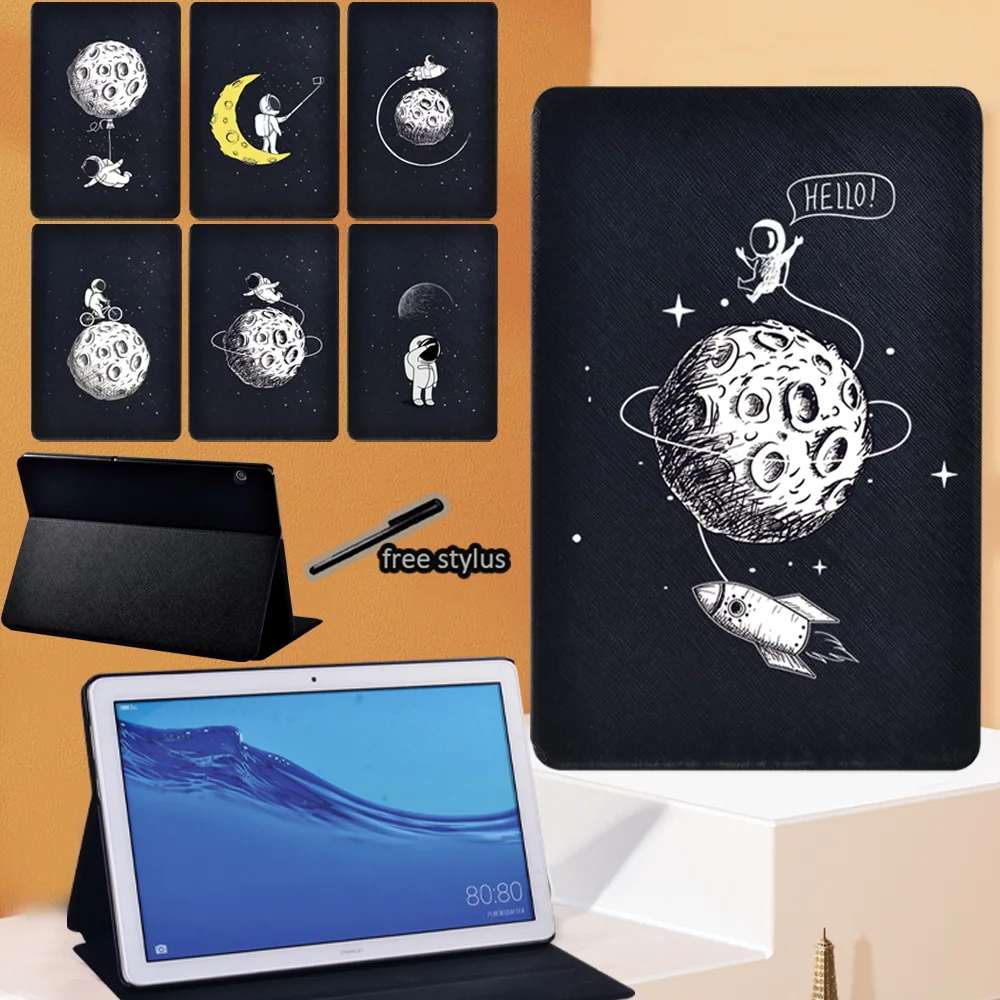 Flip Tablet Case For Huawei MediaPad T3 8.0/T3 10/T5 10/M5 Lite 10.1/M5 10.8 Astronaut Pattern Leather Casual Stand Fold Cover
Flip Tablet Case For Huawei MediaPad T3 8.0/T3 10/T5 10/M5 Lite 10.1/M5 10.8 Astronaut Pattern Leather Casual Stand Fold Cover