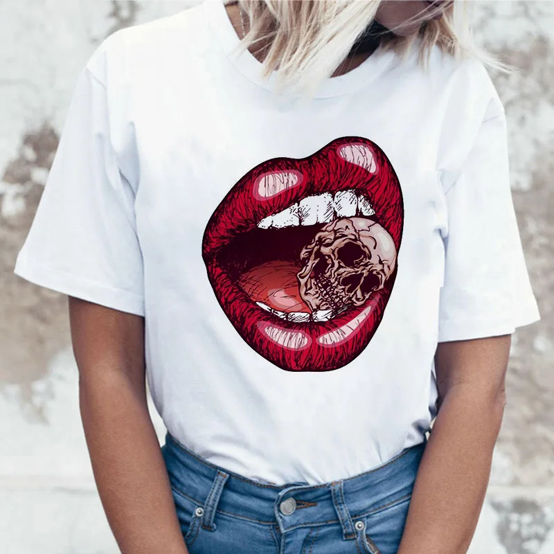 White Casual Plus Size Streetwear Fashion T-shirts Female Tops Clothing Scary Skull Printed T Shirt Women Summer Harajuku Tshirt
White Casual Plus Size Streetwear Fashion T-shirts Female Tops Clothing Scary Skull Printed T Shirt Women Summer Harajuku Tshirt
