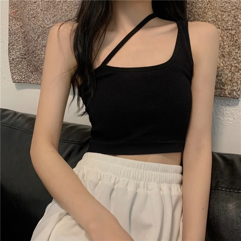 Autumn Short with Chest Pad Underwear Suspenders Vest Women's Inner Wear Outer Wear Design Sense Hot Girl Top Fashion Rac
Autumn Short with Chest Pad Underwear Suspenders Vest Women's Inner Wear Outer Wear Design Sense Hot Girl Top Fashion Rac