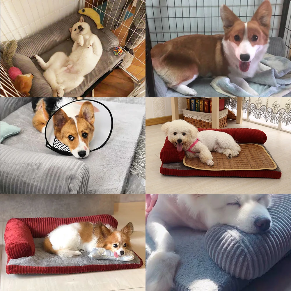 Large Dog Bed Super Soft L Shaped Chaise Lounge Sofa Cushion Mat Fleece Warm Pet Dog Beds For Small Dogs Puppy Kennel
Large Dog Bed Super Soft L Shaped Chaise Lounge Sofa Cushion Mat Fleece Warm Pet Dog Beds For Small Dogs Puppy Kennel