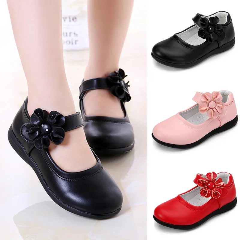 Soft PU Full Balck Leather Shoes for Girls Spring Autumn Kids Single Shoes Student Sun Flowers Princess Shoes Peas Flat Shoes
Soft PU Full Balck Leather Shoes for Girls Spring Autumn Kids Single Shoes Student Sun Flowers Princess Shoes Peas Flat Shoes