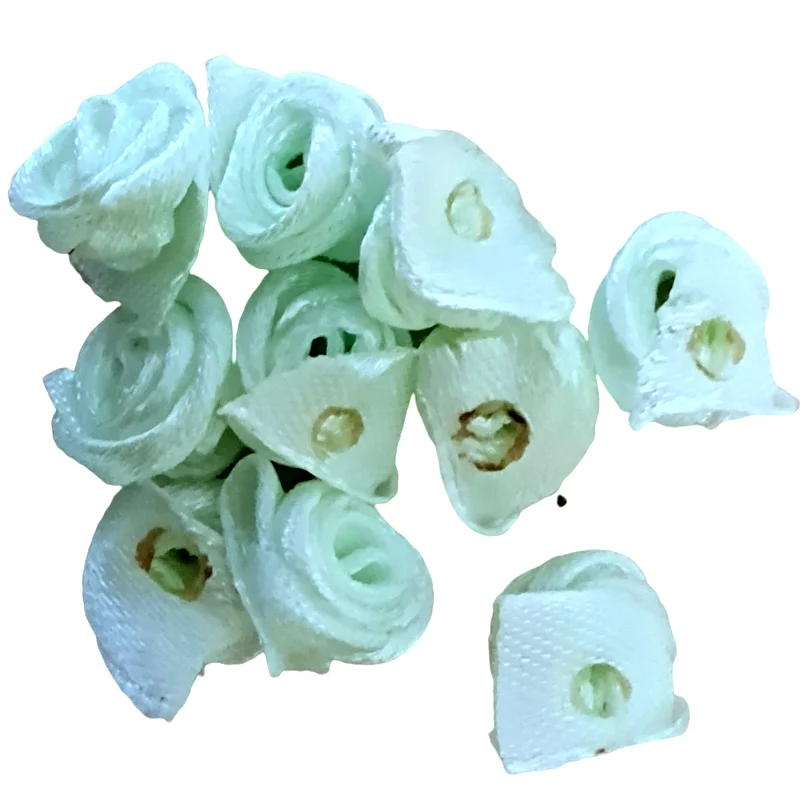 HL 100pcs Handmade Minnt Ribbon Rose Flowers Wedding Decoration DIY Crafts Apparel Accessories Sewing Appliques 15MM A658
HL 100pcs Handmade Minnt Ribbon Rose Flowers Wedding Decoration DIY Crafts Apparel Accessories Sewing Appliques 15MM A658