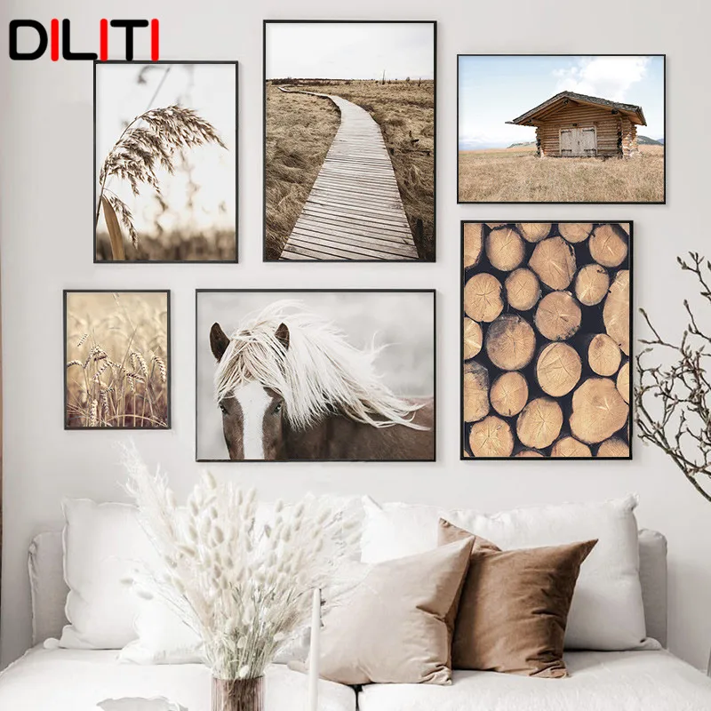 Farm Wheat House Bridge Landscape Wall Art Nordic Print Poster Pictures Nature Scenery Canvas Painting for Living Room
Farm Wheat House Bridge Landscape Wall Art Nordic Print Poster Pictures Nature Scenery Canvas Painting for Living Room