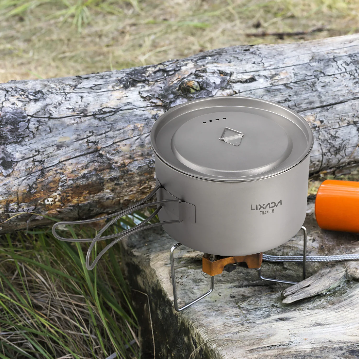 Lixada 2pcs Camping Cookware Set Titanium Pot Pan Outdoor Camping Equipment Cooking Supplies with Foldable Handles
Lixada 2pcs Camping Cookware Set Titanium Pot Pan Outdoor Camping Equipment Cooking Supplies with Foldable Handles