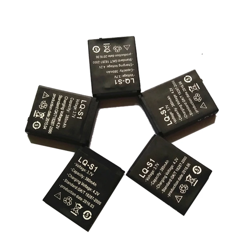 3.7V 380mAh SmartWatch Battery Rechargeable Li-ion polymer For DZ09 Backup Bateria KSW-S6 RYX-NX9 A1 Smart Watch | Электроника