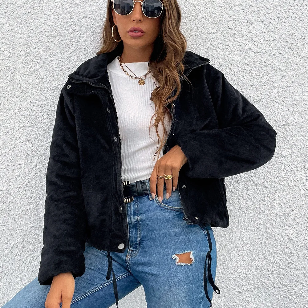 Cappotti Donna Inverno 2022 New Women Warm Autumn Winter Cotton-Padded Jacket Lapel Zipper Long Sleeve Pocket Casual Thick Coat
Cappotti Donna Inverno 2022 New Women Warm Autumn Winter Cotton-Padded Jacket Lapel Zipper Long Sleeve Pocket Casual Thick Coat