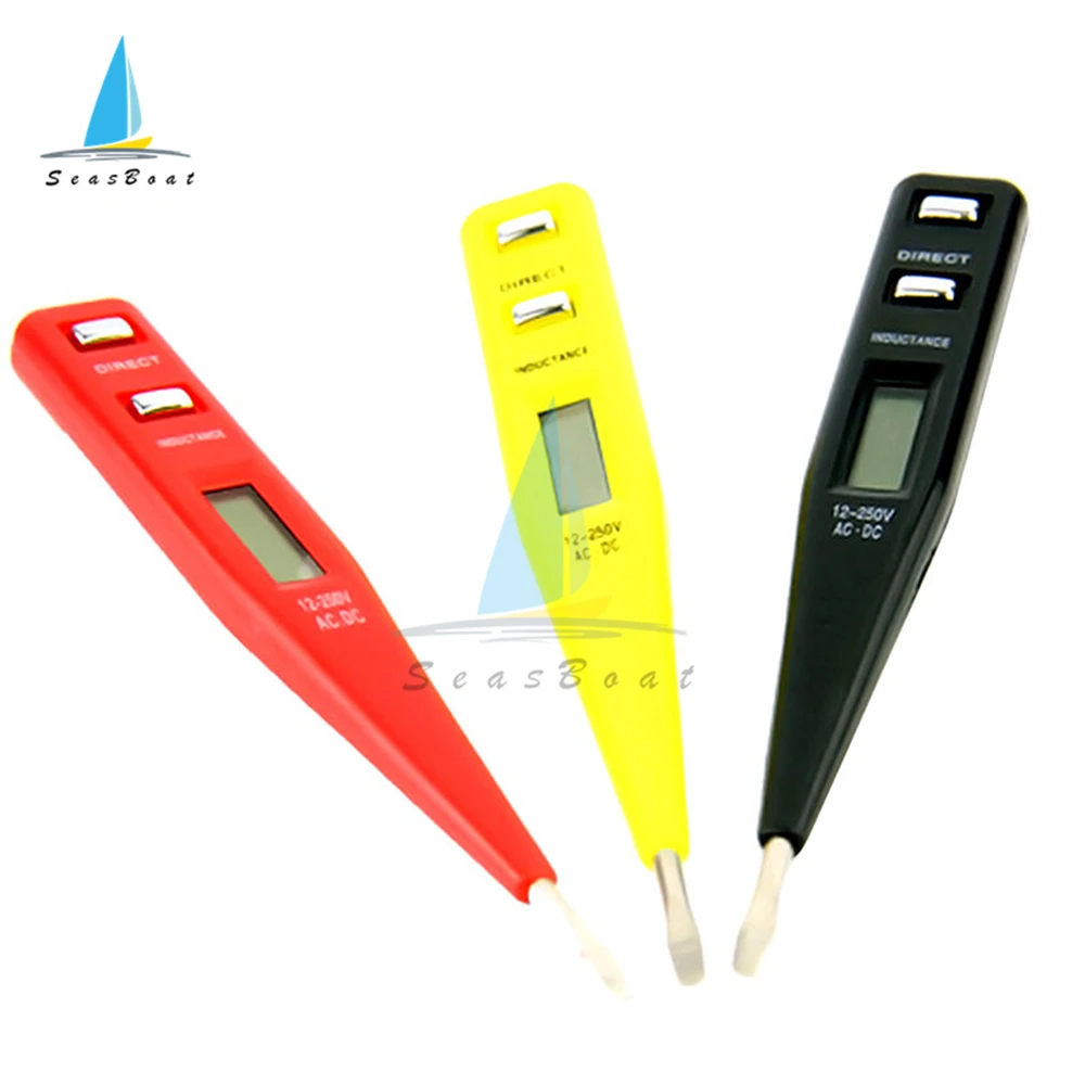 Electric Indicator Digital Test Pencil AC DC 12V-250V Socket Wall AC Power Outlet Voltage Detector Sensor Tester Pen
Electric Indicator Digital Test Pencil AC DC 12V-250V Socket Wall AC Power Outlet Voltage Detector Sensor Tester Pen