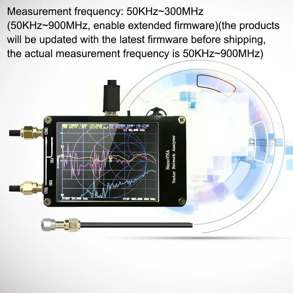 1.5g Network Analyzer 2.8 Inch Shortwave Intermediate Analyzer UHF Frequency VHF Frequency Wave High Standing Antenna J2F7
1.5g Network Analyzer 2.8 Inch Shortwave Intermediate Analyzer UHF Frequency VHF Frequency Wave High Standing Antenna J2F7