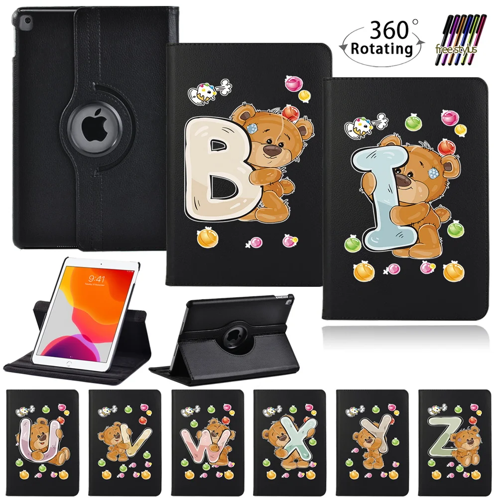 Case for IPad 9th Generation 10.2 Tablet Cover Stand Case IPad 9 2021 360 Degree Rotating bear initial pattern Leather cover
Case for IPad 9th Generation 10.2 Tablet Cover Stand Case IPad 9 2021 360 Degree Rotating bear initial pattern Leather cover
