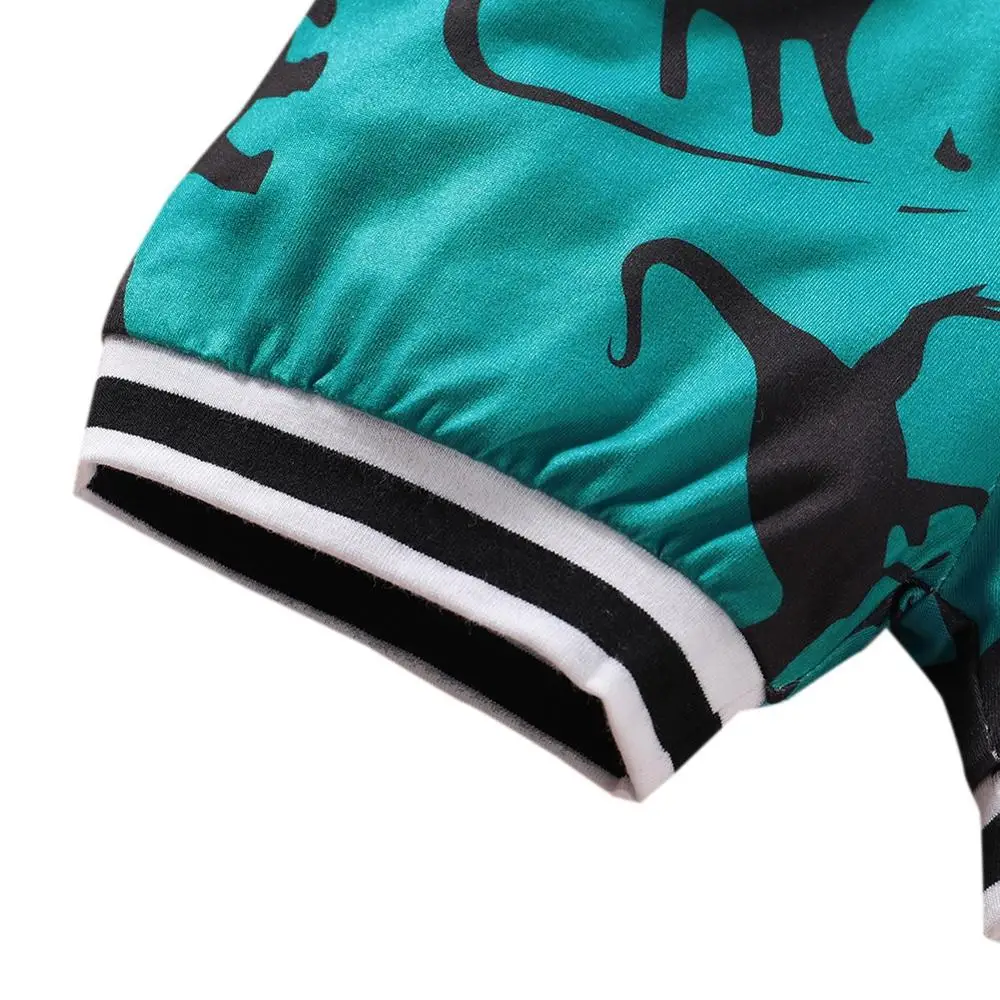 Baby Boys Black Letter Print T-shirt + Cartoon Dinosaurs Shorts Newborn Clothing Set
Baby Boys Black Letter Print T-shirt + Cartoon Dinosaurs Shorts Newborn Clothing Set