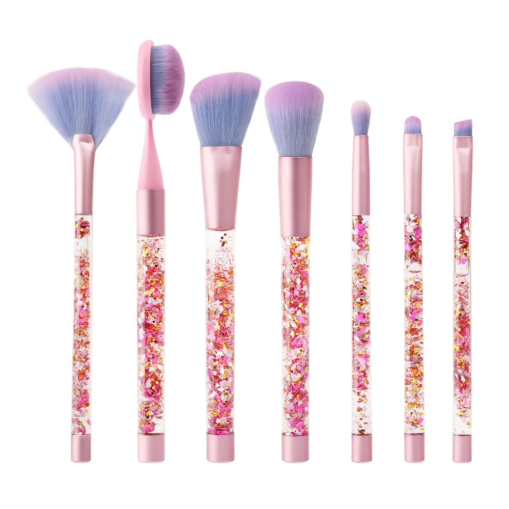 7pcs Aquarium Paillette Glitter Makeup Brushes Set Unicorn Crystal pink Brush Foundation Eyeshadow Brochas Pincel Maquiagem
7pcs Aquarium Paillette Glitter Makeup Brushes Set Unicorn Crystal pink Brush Foundation Eyeshadow Brochas Pincel Maquiagem