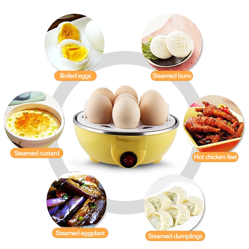 Egg Boiler Mini Digester 7 Egg Poacher for Steaming Cooking Boiling and Frying Kitchen Appliance Steam Cooker for Home Breakfast
Egg Boiler Mini Digester 7 Egg Poacher for Steaming Cooking Boiling and Frying Kitchen Appliance Steam Cooker for Home Breakfast
