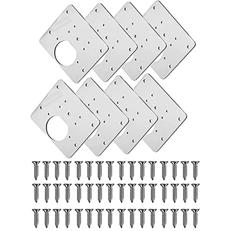 8 шт., пластина для крепления петель из нержавеющей стали 
8 шт., пластина для крепления петель из нержавеющей стали