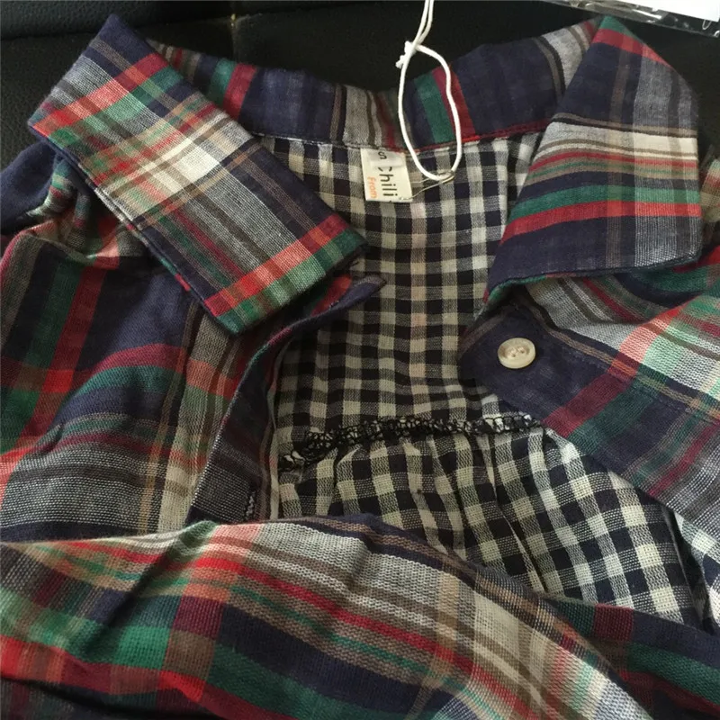 oversize Blue plaid Shirt Spring femme Casual Tops Women Long sleeve Cotton Girls Blouse Plus Size summer Women Blouses femme
oversize Blue plaid Shirt Spring femme Casual Tops Women Long sleeve Cotton Girls Blouse Plus Size summer Women Blouses femme