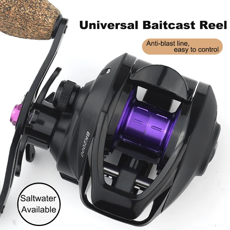 Universal Metal Spool Baitcast Reel 7.2:1 Max Drag 5.5Kg Saltwater Available Anti-explosion Line Long-distance Fishing Reel
Universal Metal Spool Baitcast Reel 7.2:1 Max Drag 5.5Kg Saltwater Available Anti-explosion Line Long-distance Fishing Reel