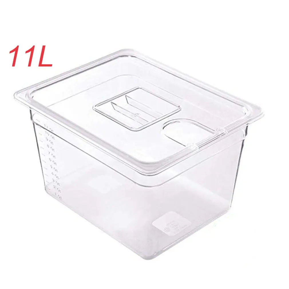 

Sous Vide Container Steak Machine Container with Lid Water Tank Bath for Circulator Sous Vide Culinary Immersion Slow Cooker