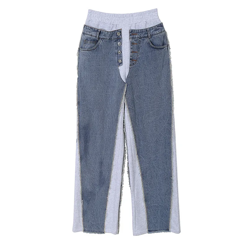 ZCSMLL Patchwork Color Denim Women Pants High Waist Loose Big Zie 20020 New Autumn Wintter Vintage Fashion Casual Trousers
ZCSMLL Patchwork Color Denim Women Pants High Waist Loose Big Zie 20020 New Autumn Wintter Vintage Fashion Casual Trousers