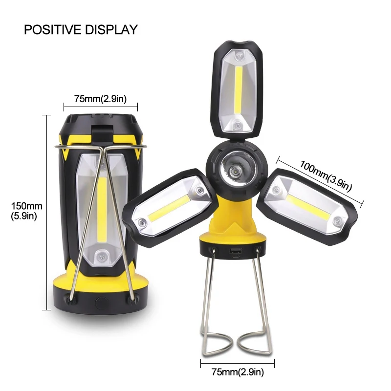 Multi- Function COB Portable Lantern Tent Lamp USB Rechargeable Flashlight Portable Emergency Camping Lamp Outdoor Working Light
Multi- Function COB Portable Lantern Tent Lamp USB Rechargeable Flashlight Portable Emergency Camping Lamp Outdoor Working Light